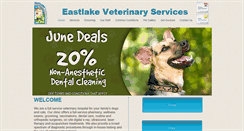 Desktop Screenshot of eastlakeveterinary.com